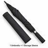 Oversized Windproof Golf Umbrella with Double Canopy, Automatic Open, Fiberglass