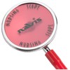 Navis 0-1672-01 Stethoscope, Nursing Scope, External Spring Type, Single, Red