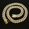 VOGLUX 2PCS Iced Out Cuban Link Chains Set for Men