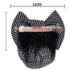 4.7" Women Bun Cover Net Snood Bowknot Decor Barrette Hair