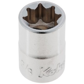 Yamashita Industrial Research Laboratory (Ko-ken) Socket, Double 4-Angle 3415A-3/8, Insertion Angle: 0.37 x Total Length: 1.0 inches (26 mm), 1 Piece