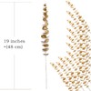 CATTREE Artificial Gold Eucalyptus, Faux Plastic Golden Plants 19" Tall