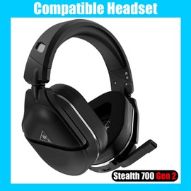 Stealth 700 Gen 2 Ear Pads Replacement Cooling Gel Earpads Ear Cushion Cover Cups Muffs Compatible with Turtle Beach Stealth 700 Gen 2 / Stealth 700 Gen 2 MAX Wireless Gaming Headset. (Black)