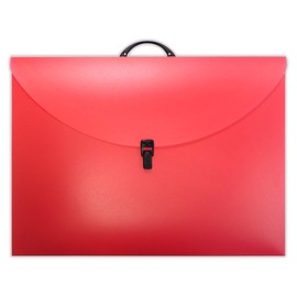 Westfolio Art Portfolio Folder Raspberry A4, 100 Sheet Capacity, Carry Case Bag for Art, Painting Keeps Paper Flat for Travel