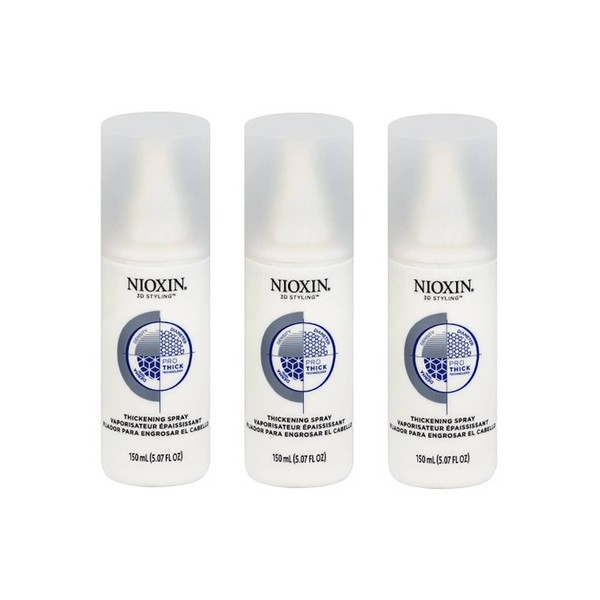NIOXIN 3D Styling Thickening Spray 5.07oz / 150ml (3pack)