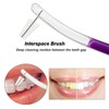 Pack of 5 Double-Ended Orthodontic Toothbrush V-Trim Brush with Interproximal