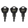 Niahm Sentry Safe Replacement Keys Model 1100-Codes 3A2 for Sentry