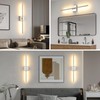 Wireless Battery Operated Wall Sconces, 11000mAh Rechargeable Brushed Nickel Wall