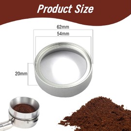 54mm Dosing Funnel, Dosing Funnel 54mm, 54mm Espresso Dosing Funnel, for Exact Filling of Coffee Powder, Filling Funnel for Precise Tampering, Barista Accessories (Silver)