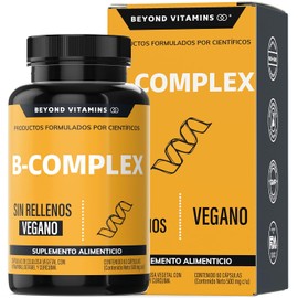 B-Complex  Vitaminas Complejo B Premium  100 Vegano  Sin rellenos  Suplementos Beyond Vitamins -60 cpsulas                                            