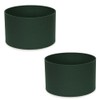 MiniSun | Small Modern Forest Green Fabric Drum Light Shades