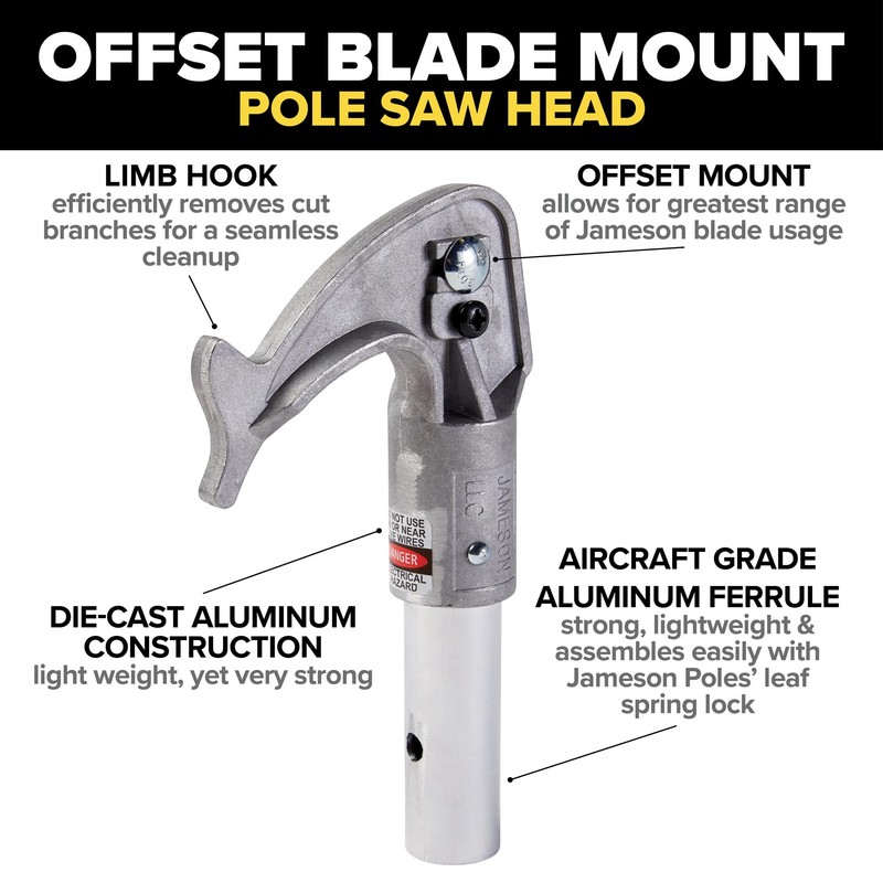 Jameson PS-3FPS1 Tri-Cut Pole Saw Head Kit, 13-Inch Barracuda Blade,