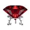 Large Crystal Diamond Paperweight with Stand Jewels Wedding Decorations Centerpieces