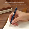 MCNTEIK Blue Gel Pen-Stunning Click Pen with 24K Gold Finish,
