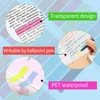 Lysas 2800pcs Morandi Sticky Book Tabs, Transparent Page Markers Colored,