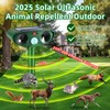 4 Pack 2025 Solar Ultrasonic Animal Repellent Raccoon Fortress Pro