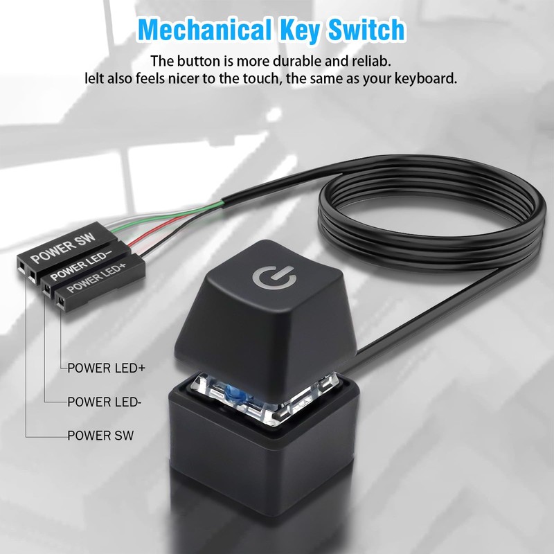 Power Switch for Desktop Computers PC Power Button External Desktop
