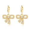 Dainty Bow Hoop Earrings for Women Small Bow Earrings Dangle