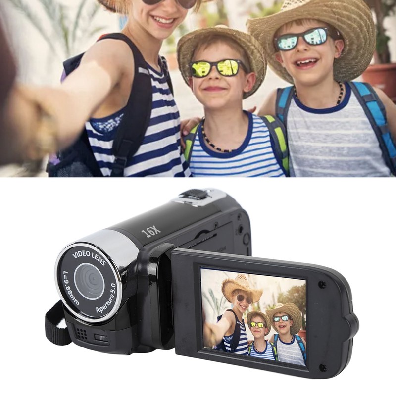 4K 48MP DV Camera 2.7in TFT Rotatable Screen 16x Digital