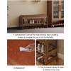 AQIMUELE Shoe Rack Bench with Leather Cushion,2 Tiers Shoe Bench