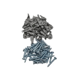 zcfochi 100PCS Zinc Self-Drilling Drywall Anchors, Hollow-Wall Anchors Kit with #8 x 1-1/4'' Screws,50 Heavy Duty Metal Wall Anchors and 50 Screws