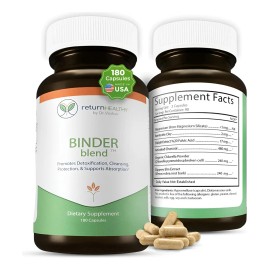 Binder Blend Detox Intestinal 180 Cápsulas Vegano