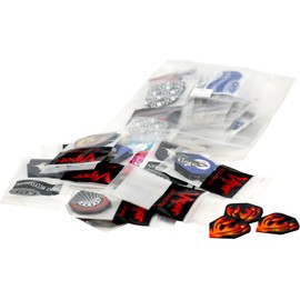 Viper Assorted 2D Glitter Dart Flights: 50 Sets of Standard Flights, 150 Pieces