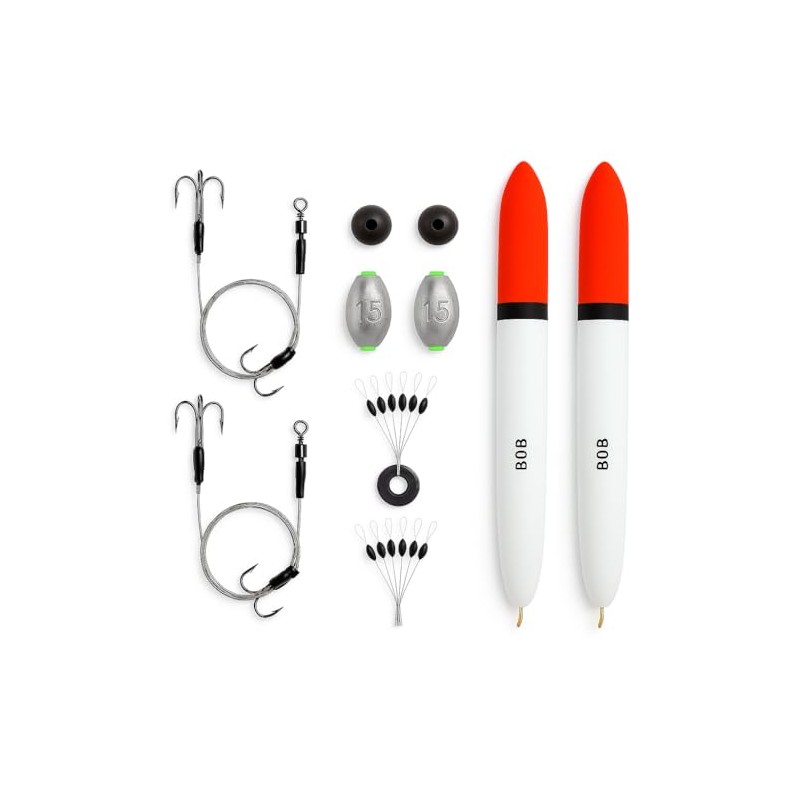 2 x Pike Dead Bait Float KIT Rig Fishing Kit