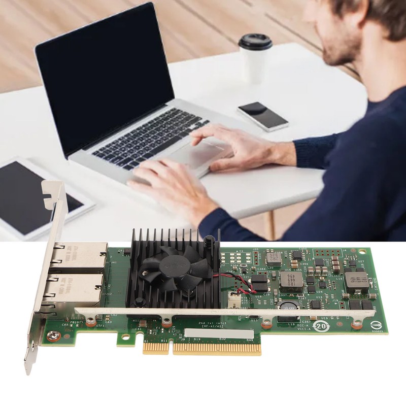 10GbE Network Card Dual RJ45 Port 10 Gigabit Ethernet Network