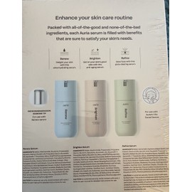 Auria VitaEnhanced Skin Care Set New anit-aging  hydrate serum microdermabras