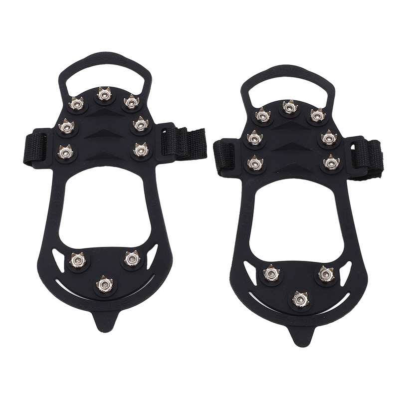 2pcs/set 10 Tooth Crampons Shoe Cover Rustproof Durable Mountaineering Ice