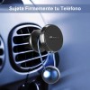 Soporte Magnético Universal para Auto Negro 1HORA,Compatible iPhoneSamsungMotorolaAndroid,Incluye Placa,Se Fija