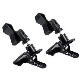 PATIKIL Embroidery Hoop Holder Clip 360° Rotated Adjustable Table Clamp 2 Pack Metal Cross Stitch Clamp Opening Up to 1.57 Inches for Needle Sewing
