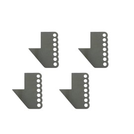 QS Components Front Ladder Bar Brackets Fits 2" x 3" Crossmember 1/2 Hole (Set of 4)