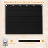 Fireplace Draft Cover - Draft Stopper Blanket with Hook &