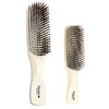 Giorgio GIO1-2IVY Ivory Set of 2 Gentle Touch Detangler Hair Brush for Men Women and Kids. Soft Bristles for Sensitive Scalp. Wet and Dry for all Hair Types. Scalp Massager Brush Stimulate Hair Growth