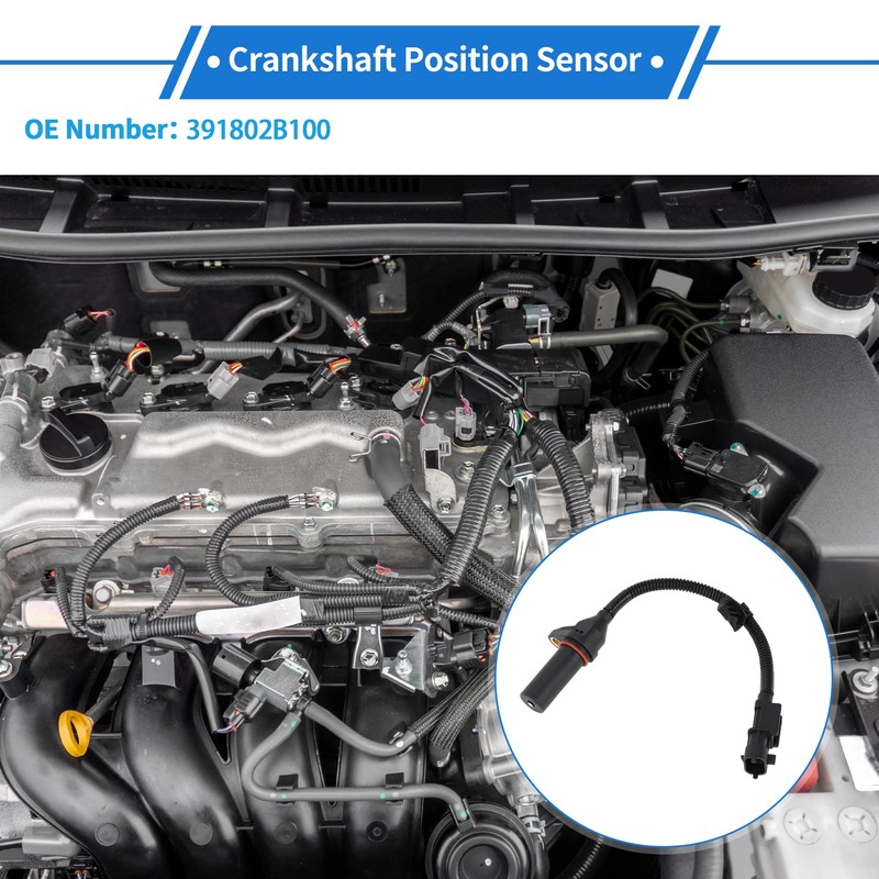 VekAuto 1 Pc Crankshaft Position Sensor for HYUNDAI Veloster 1.6