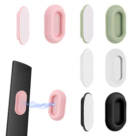 4pcs Magnetic Remote Control Holder Wall Mount, Self-Adhesive Remote Holder Silicone Remote Control Organizer Hole-Free Remote Control Caddy for TV Home Office School Supply Storage (4 Colors)