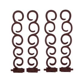 4 Pcs Women Hair Braiding Tool Hair Twist Styling Clip Braider Roller Bun Maker Ponytail Maker French Braid Tool DIY Hair Band Accessories for Hair Women, Coffee Color