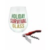 TMD Holdings TMD Holiday Survival Glass Oversized Wine Glass with