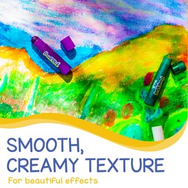 Zenacolor 30 Paint Sticks for Children - Art Supplies for Kids - Mess-free Painting Stick - Solid Colour