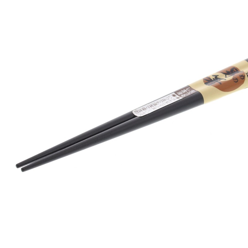 Ishida Chopsticks Made in Japan Men's Thick Ebony Half Ebony