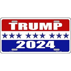 Trump 2024 Novelty Metal License Plate Tag LP-11713