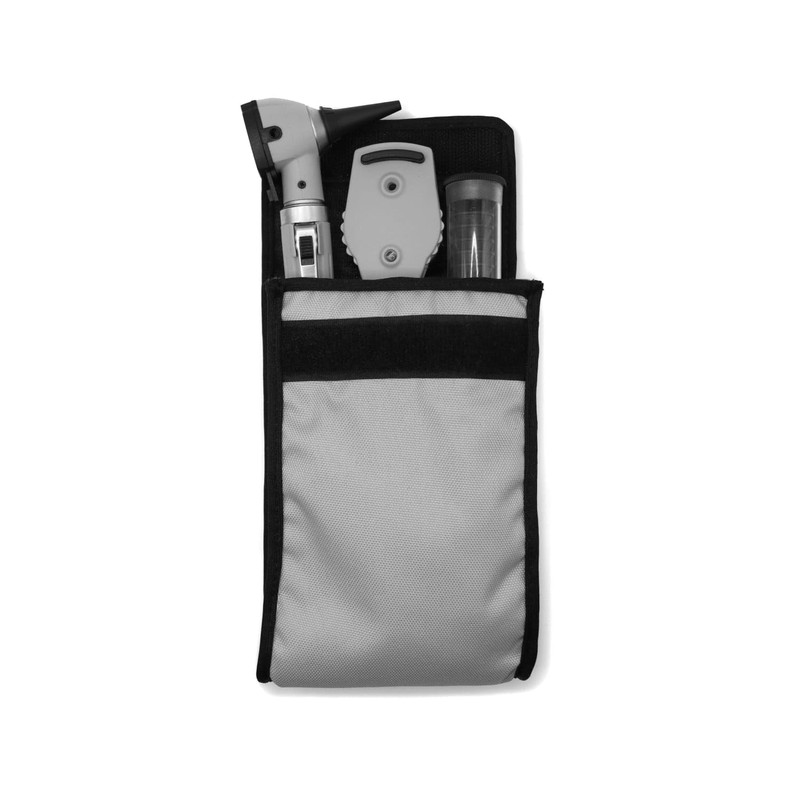 Estuche de Diagnostico Oto/Oftalmo, Lona, FO, Led, Gris