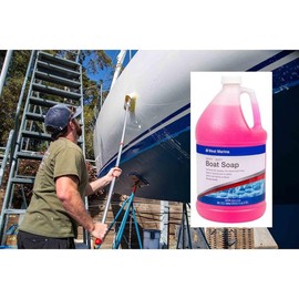 West Marine Heavy Duty Boat Soap – Safe & Effective Marine Cleaner for All Surfaces – Removes Scum, Grime & Dirt Without Stripping Wax – 1 Gallon