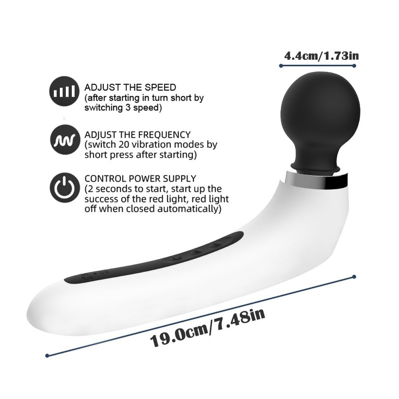 Small Massager - Handheld Back Massage - Quiet - Waterproof