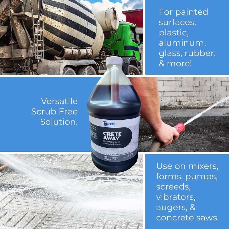 Crete Away Concrete Remover & Dissolver – Non Toxic, Biodegradable,