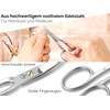 Toenail Scissors with One-Sided Micro Serration, Nail Scissors, Stainless Steel,