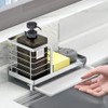 Kitchen Countertop Dish Soap and Dishwashing Brush Holder, SUS 304