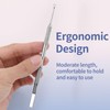 Wjelet Pusher 2-in-1 Manicure Cuticle Pusher Tool,Loop Cuticle Pusher Professional